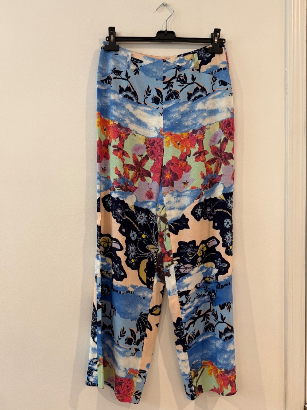 Vintage Bazar by Christian Lacroix colourful loose pants, made in France, EU 42